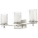 Grayson 3 Light 23 inch Brushed Nickel Vanity Wall Light