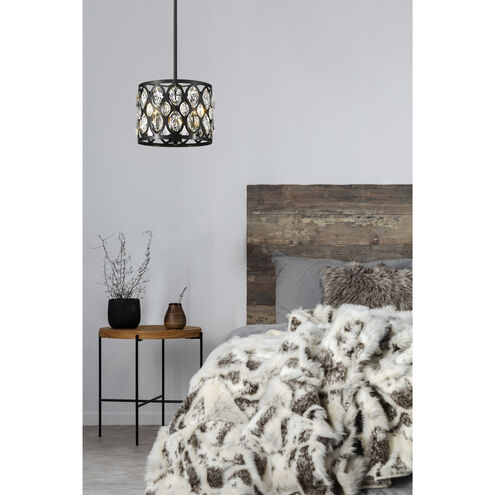 Dealey 3 Light 11.25 inch Matte Black Chandelier Ceiling Light