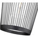Lido 1 Light 18.5 inch Matte Black Pendant Ceiling Light