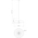 Valencia 1 Light 24 inch Matte Black Pendant Ceiling Light