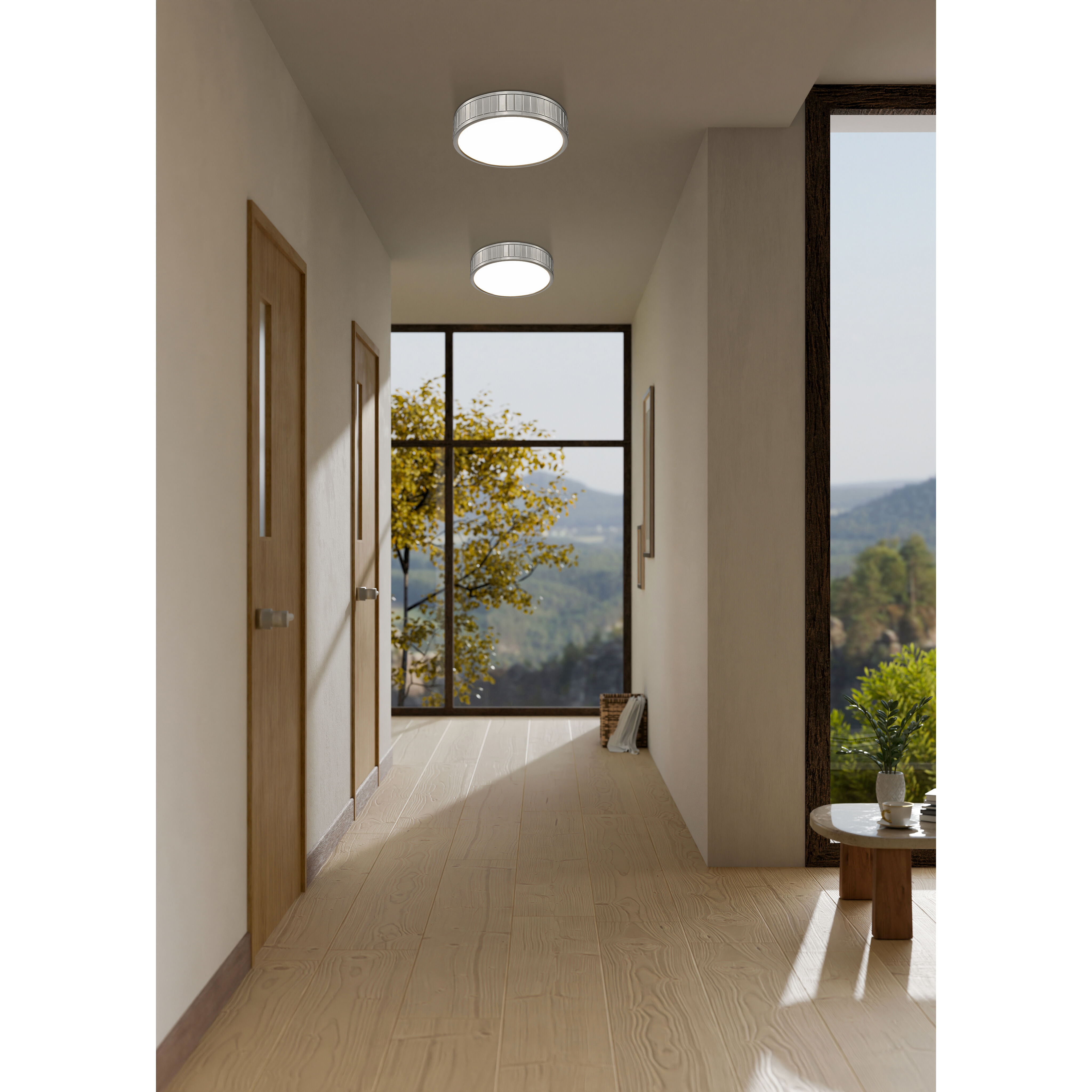 Madison LED 12.5 inch Brushed Nickel Flush Mount Ceiling Light