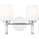 Henri Vanity Wall Light in Chrome