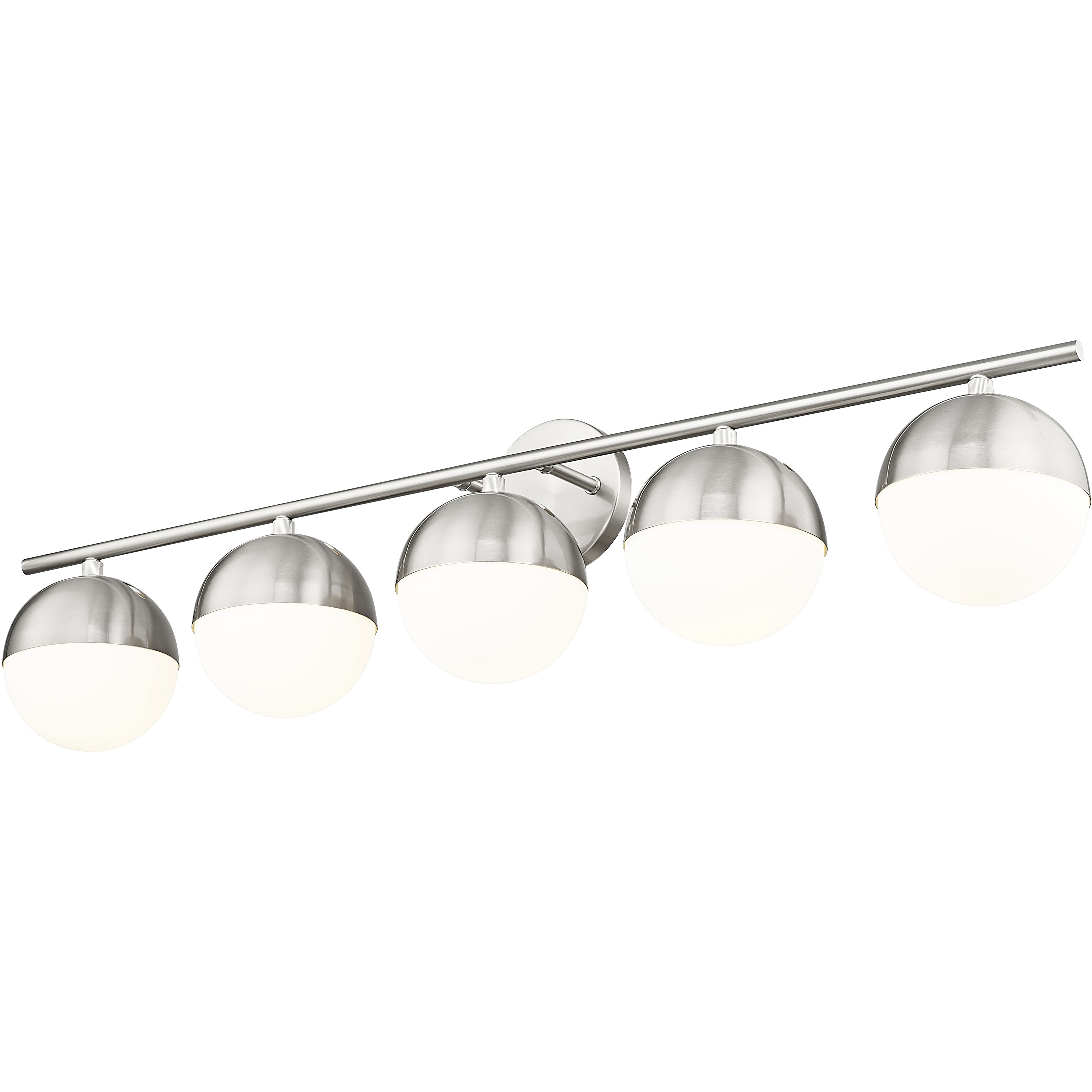 Realm Sphere 5 Light 40 inch Brushed Nickel Bath Vanity Wall Light
