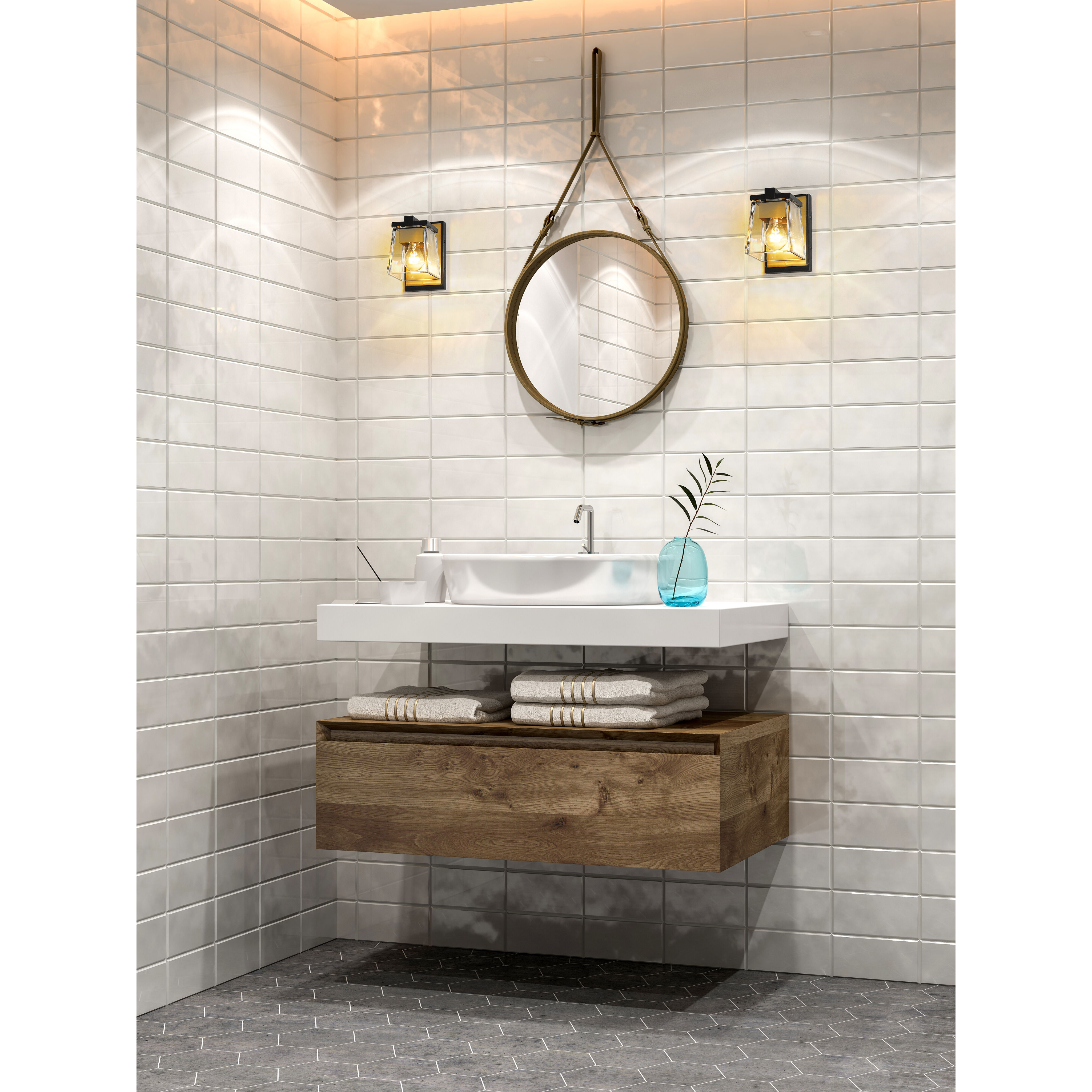 Bleeker Street 1 Light 5 inch Matte Black and Olde Brass Wall Sconce Wall Light