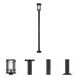 Jordan 1 Light 101.25 inch Black Outdoor Post Mounted Fixture in 16.75
