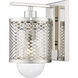 Kipton 1 Light 6 inch Polished Nickel Wall Sconce Wall Light