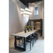 Cayden 17 Light 42 inch Matte Black Linear Chandelier Ceiling Light