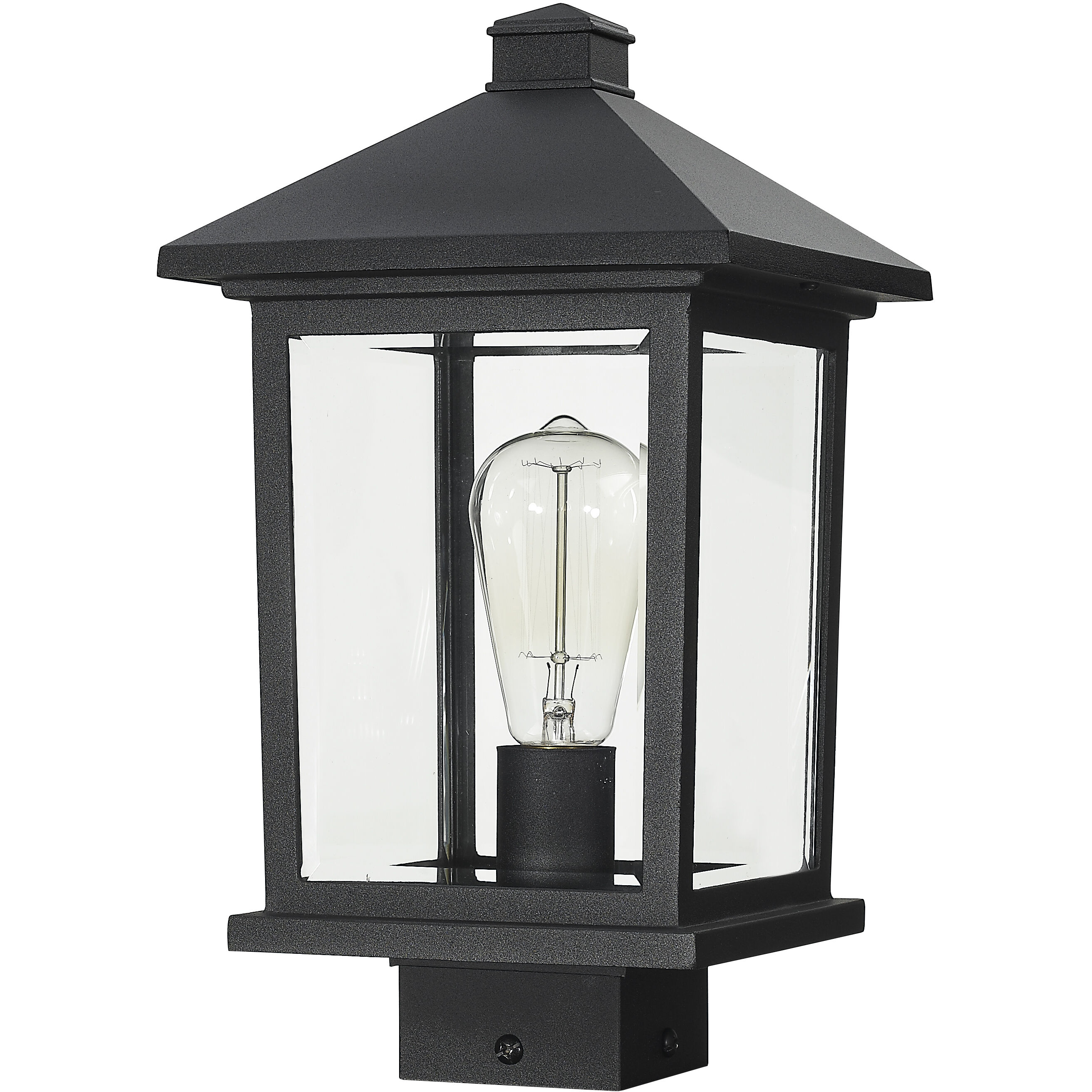 Z-Lite 531PHMS-BK Portland 1 Light 14.38 inch Black Outdoor