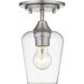 Joliet 1 Light 5.5 inch Brushed Nickel Flush Mount Ceiling Light