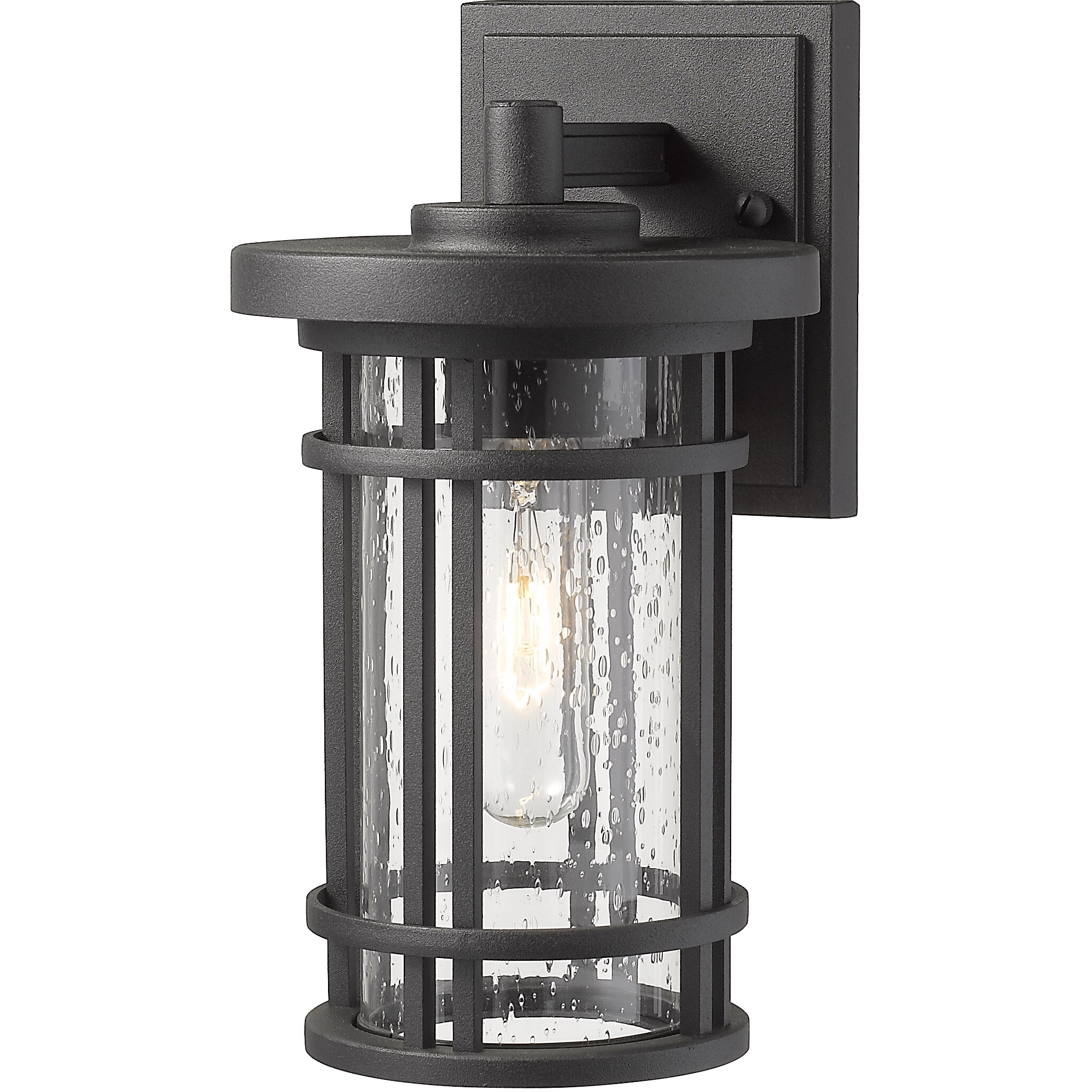 Jordan 1 Light 10.75 inch Black Outdoor Wall Light