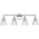 Auden 4 Light 31.75 inch Chrome Bath Vanity Wall Light