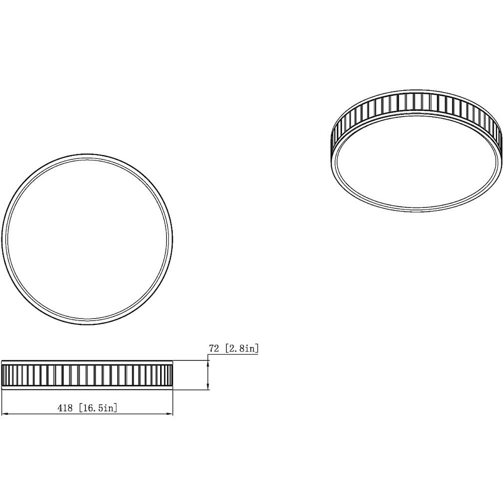 Madison LED 16.5 inch Matte Black Flush Mount Ceiling Light