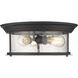 Sonna 3 Light 15.5 inch Matte Black Flush Mount Ceiling Light