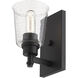 Bohin 1 Light 5 inch Matte Black Wall Sconce Wall Light