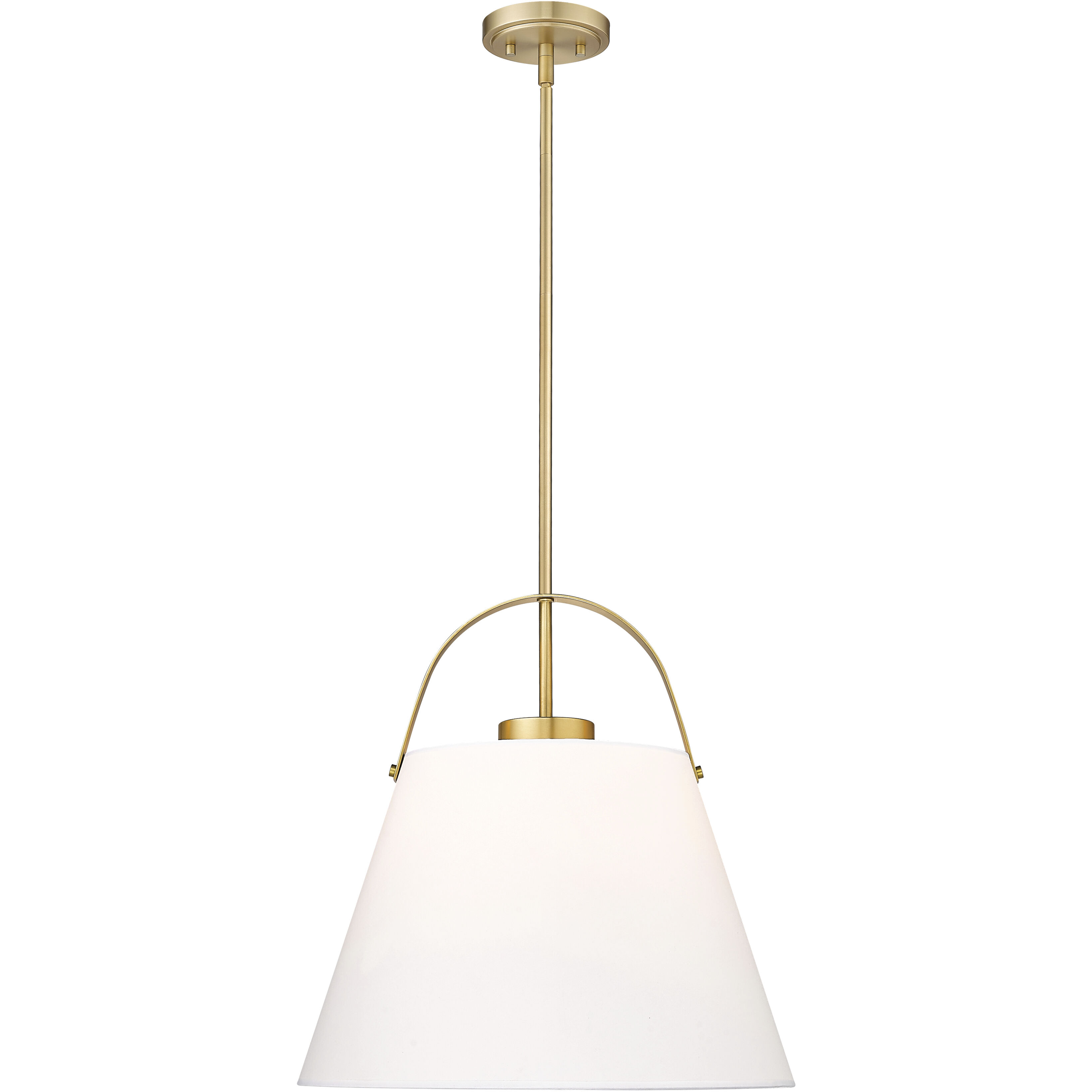 Z-Studio 1 Light 18 inch Heritage Brass Pendant Ceiling Light