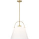 Z-Studio 1 Light 18 inch Heritage Brass Pendant Ceiling Light