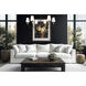 Claudelle 6 Light 46 inch Matte Black and Modern Gold Chandelier Ceiling Light
