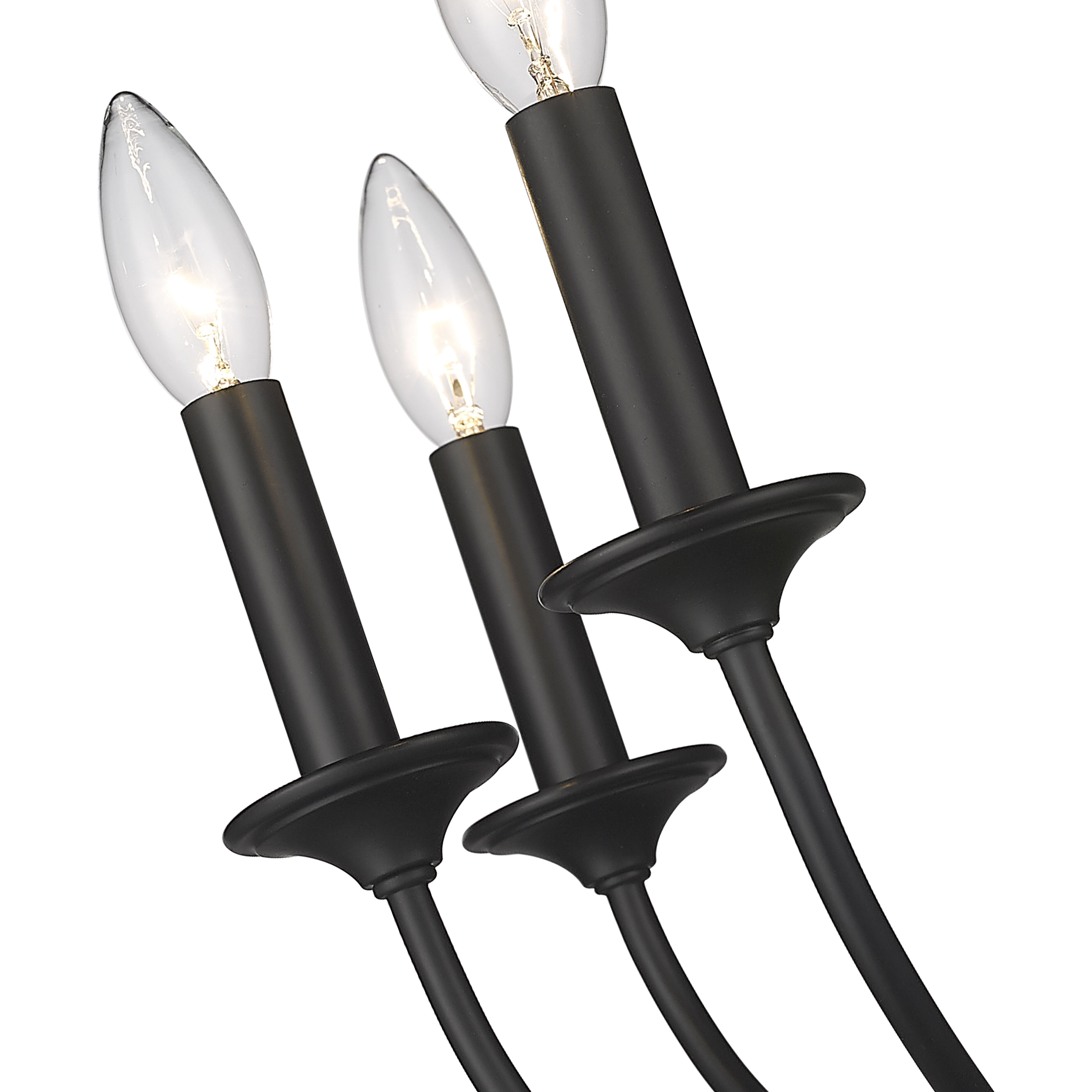 Arabella 3 Light 14 inch Matte Black Wall Sconce Wall Light