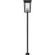 Seoul 4 Light 124.5 inch Black Outdoor Post Mounted Fixture