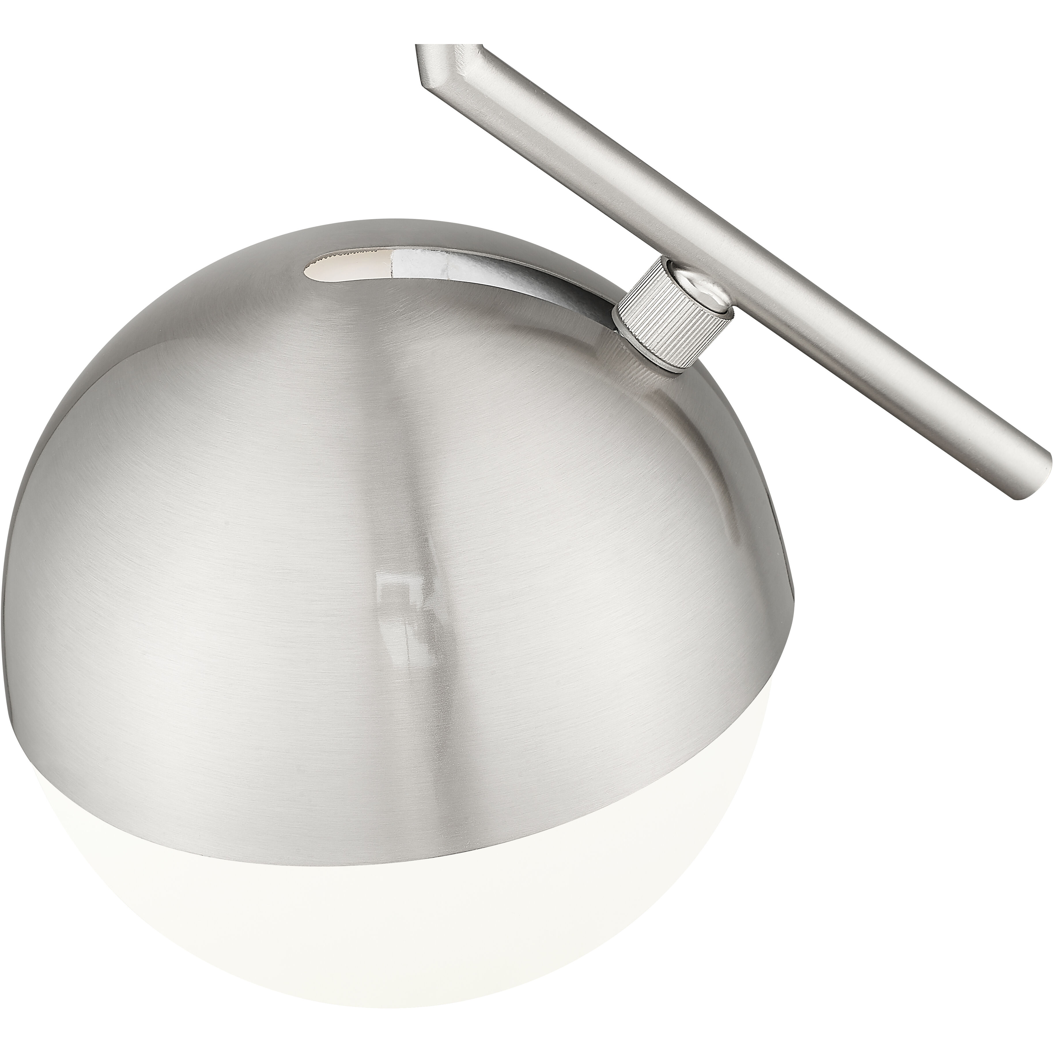 Realm Sphere 1 Light 8.5 inch Brushed Nickel Pendant Ceiling Light