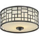 Elea 2 Light 11.75 inch Bronze Flush Mount Ceiling Light