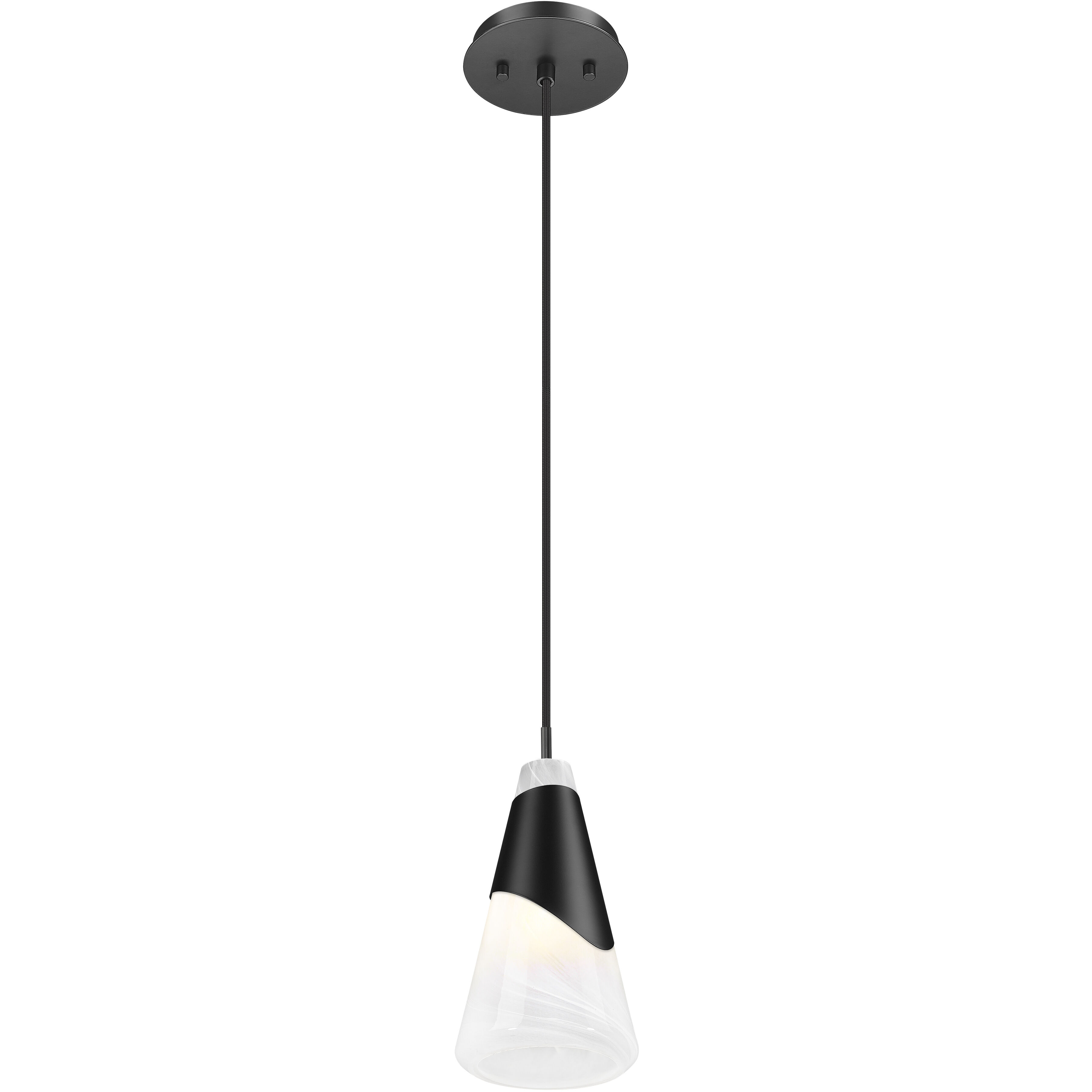 Aimie 1 Light 6 inch Matte Black Pendant Ceiling Light