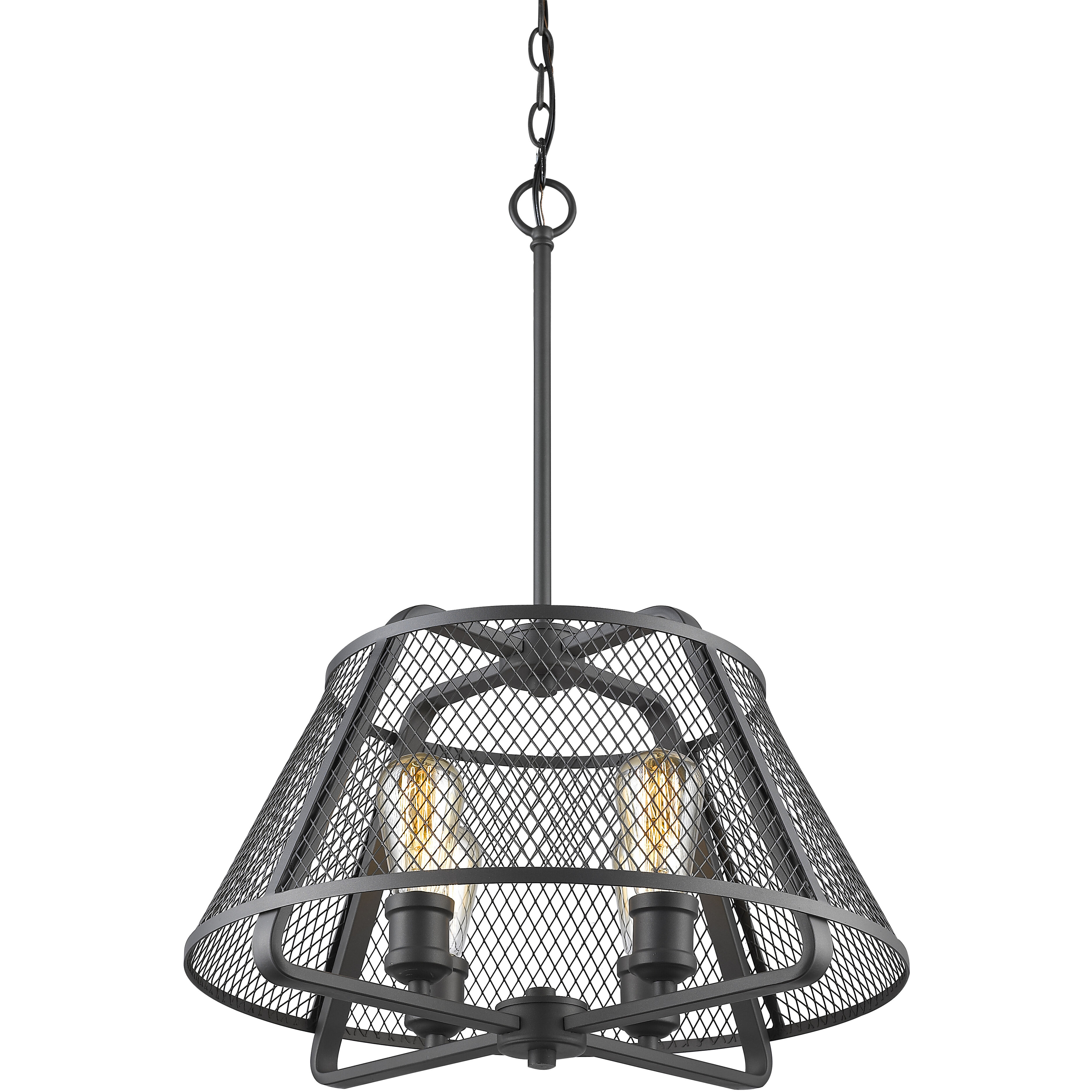 Iuka 4 Light 19 inch Bronze Pendant Ceiling Light in Bronze Steel