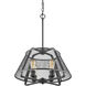 Iuka 4 Light 19 inch Bronze Pendant Ceiling Light in Bronze Steel