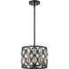 Dealey 3 Light 11.25 inch Matte Black Chandelier Ceiling Light