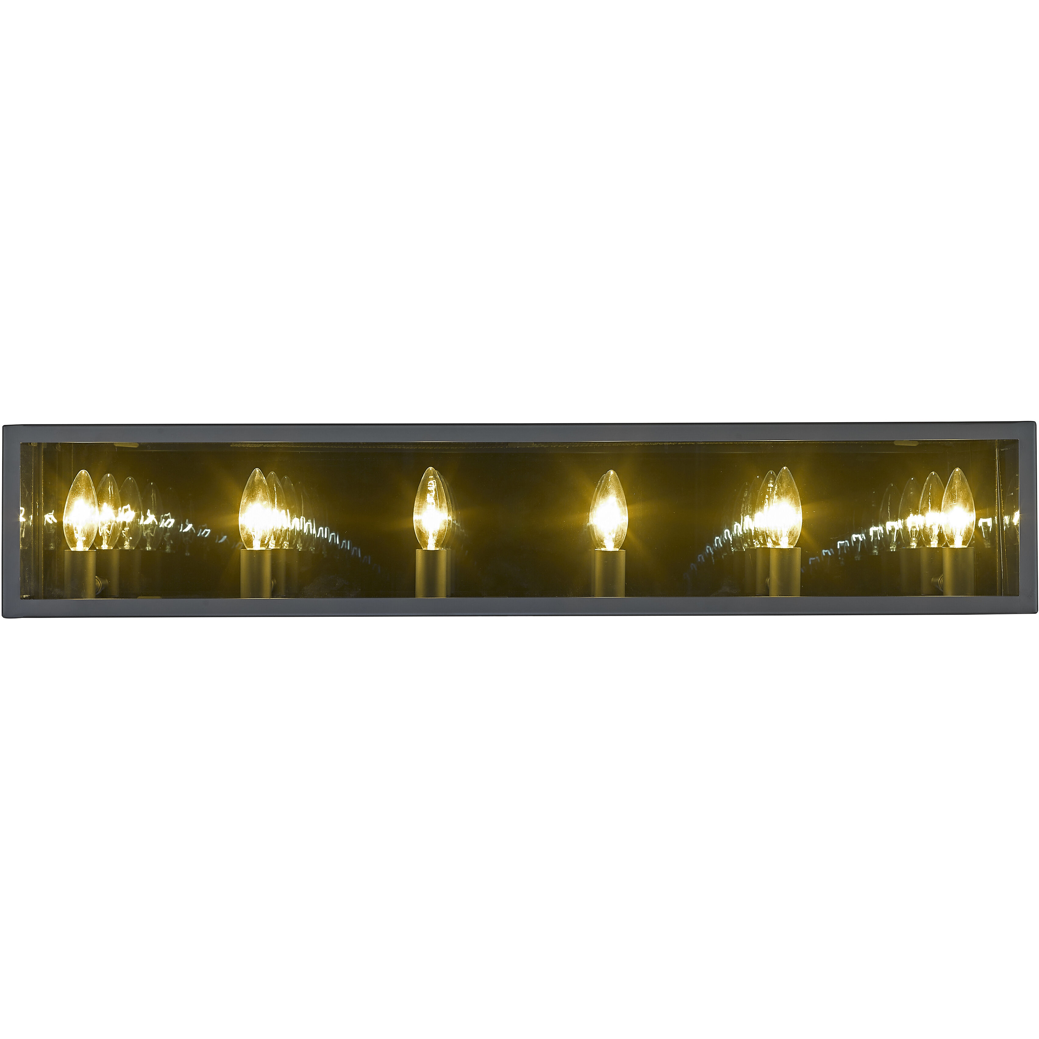 Infinity 6 Light 36 inch Misty Charcoal Vanity Wall Light