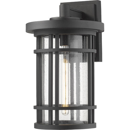 Jordan 1 Light 20 inch Black Outdoor Wall Sconce