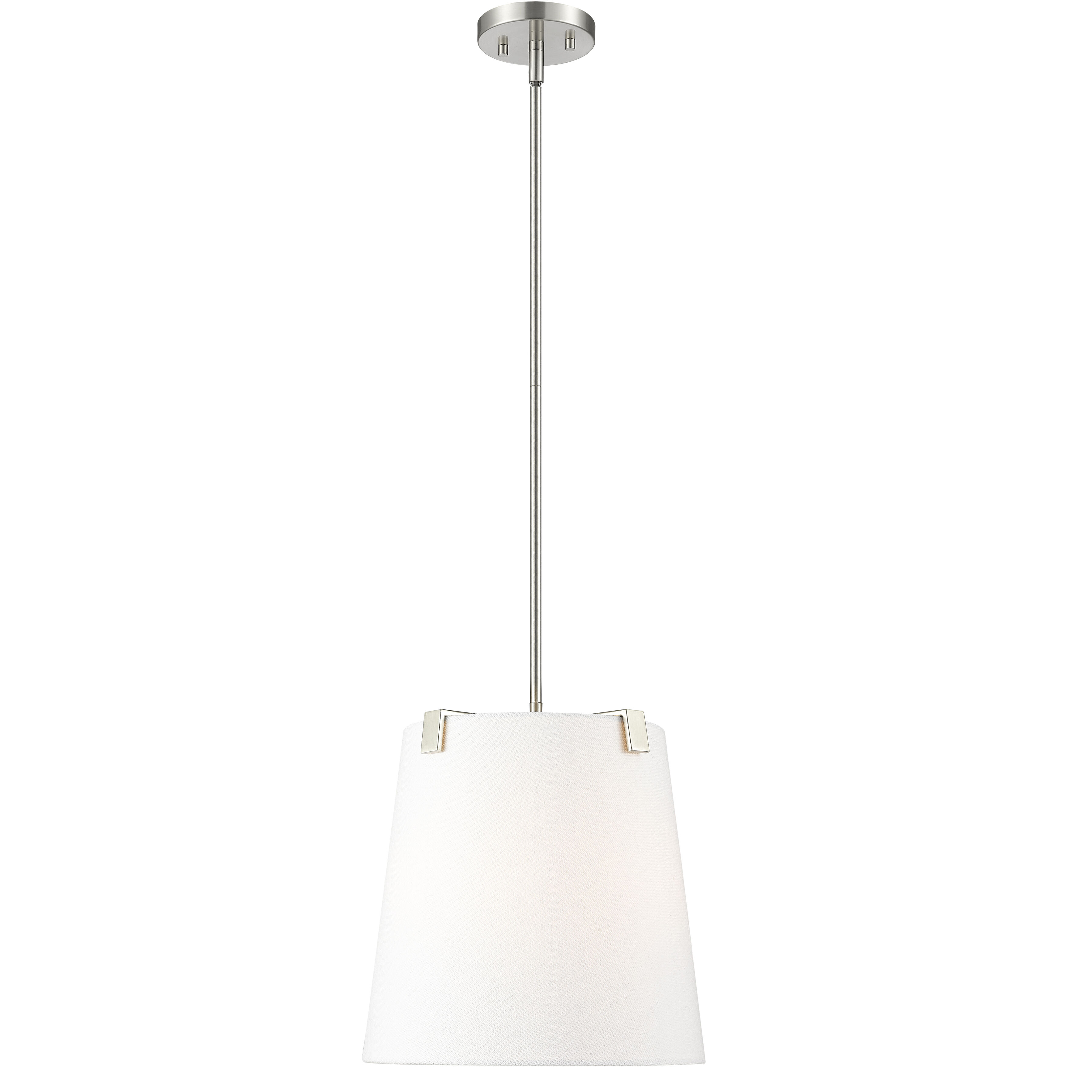 Weston 3 Light 13 inch Brushed Nickel Pendant Ceiling Light