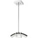 Arc LED 12.5 inch Chrome Billiard Light Ceiling Light