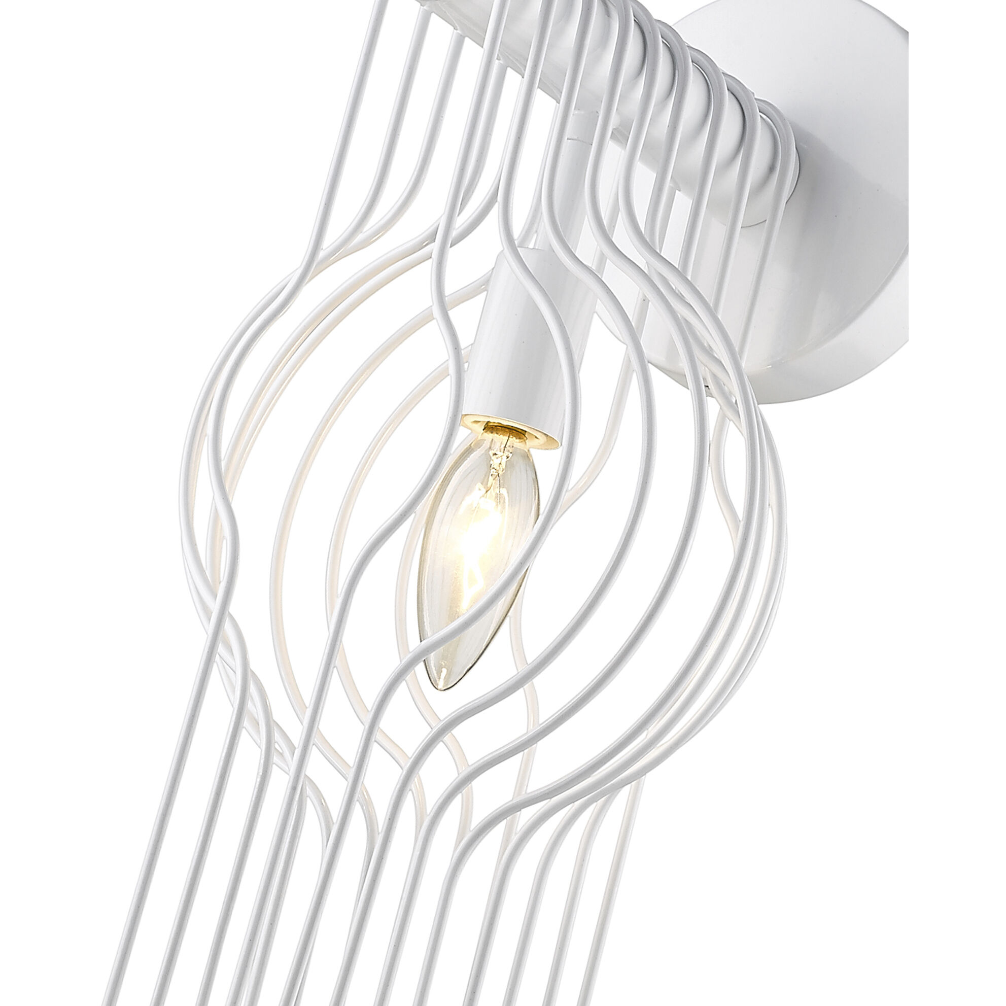 Contour 1 Light 7 inch White Wall Sconce Wall Light