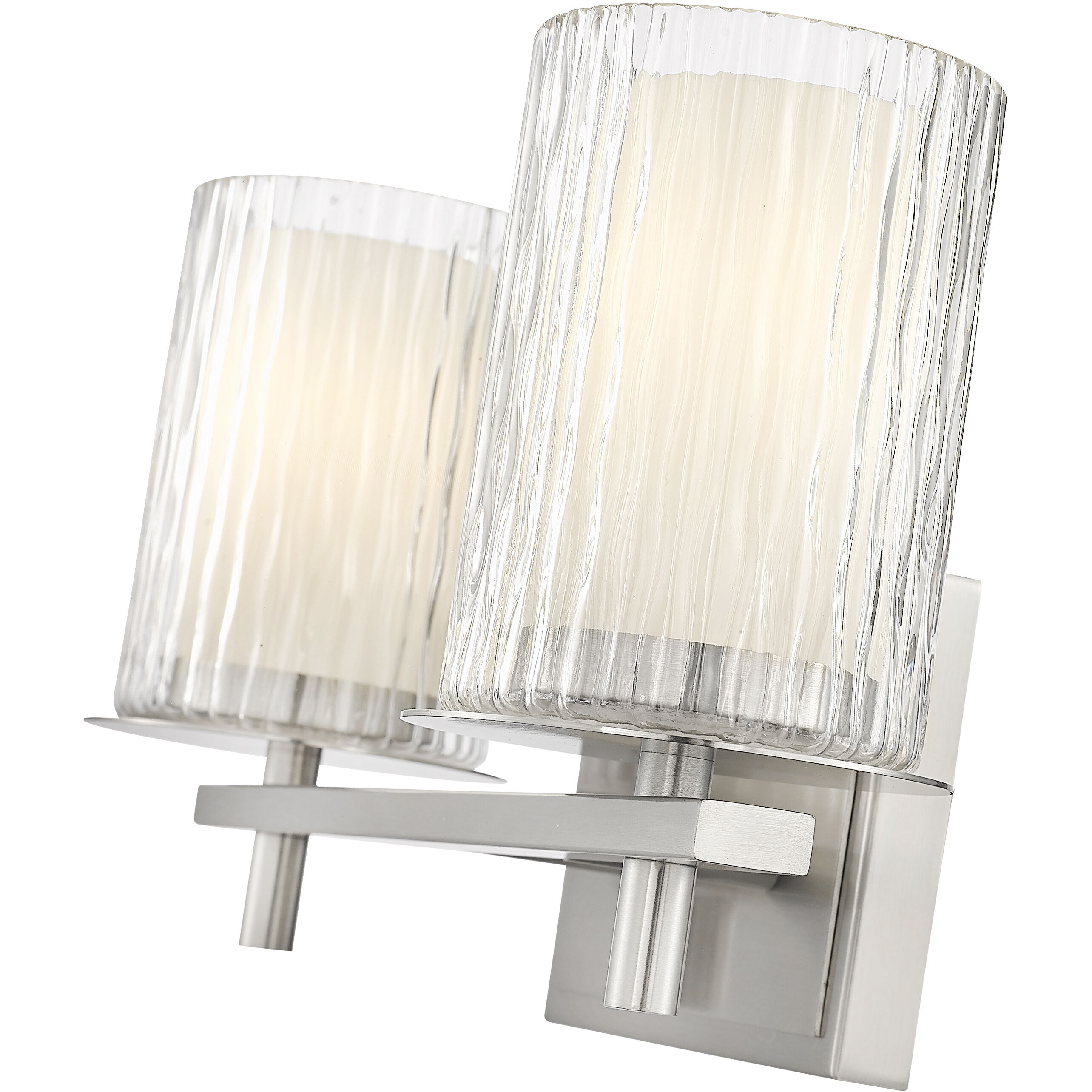 Grayson 2 Light 16 inch Brushed Nickel Vanity Wall Light