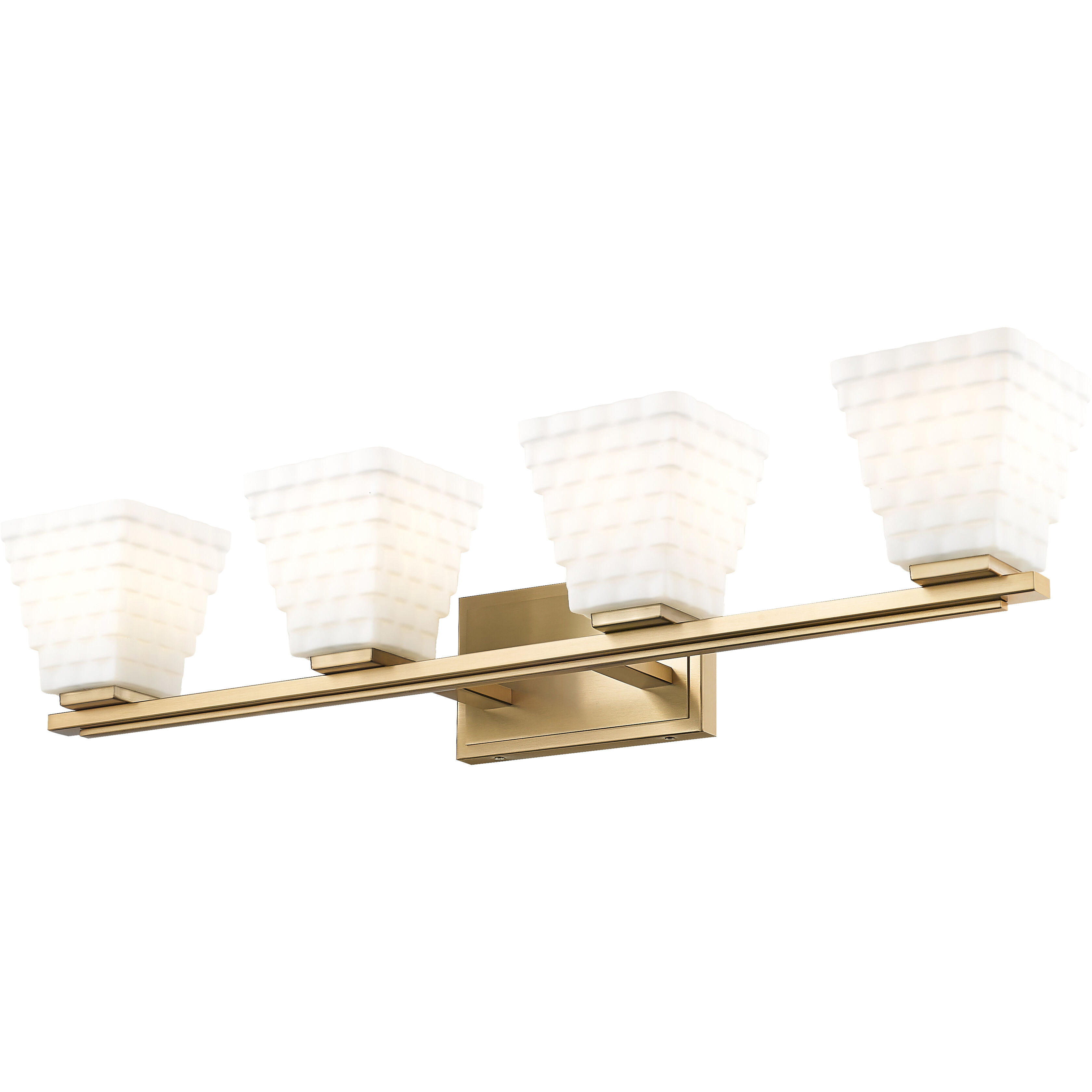 Annalise 4 Light 32 inch Modern Gold Vanity Wall Light