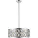 Dealey 6 Light 23.25 inch Chrome Chandelier Ceiling Light