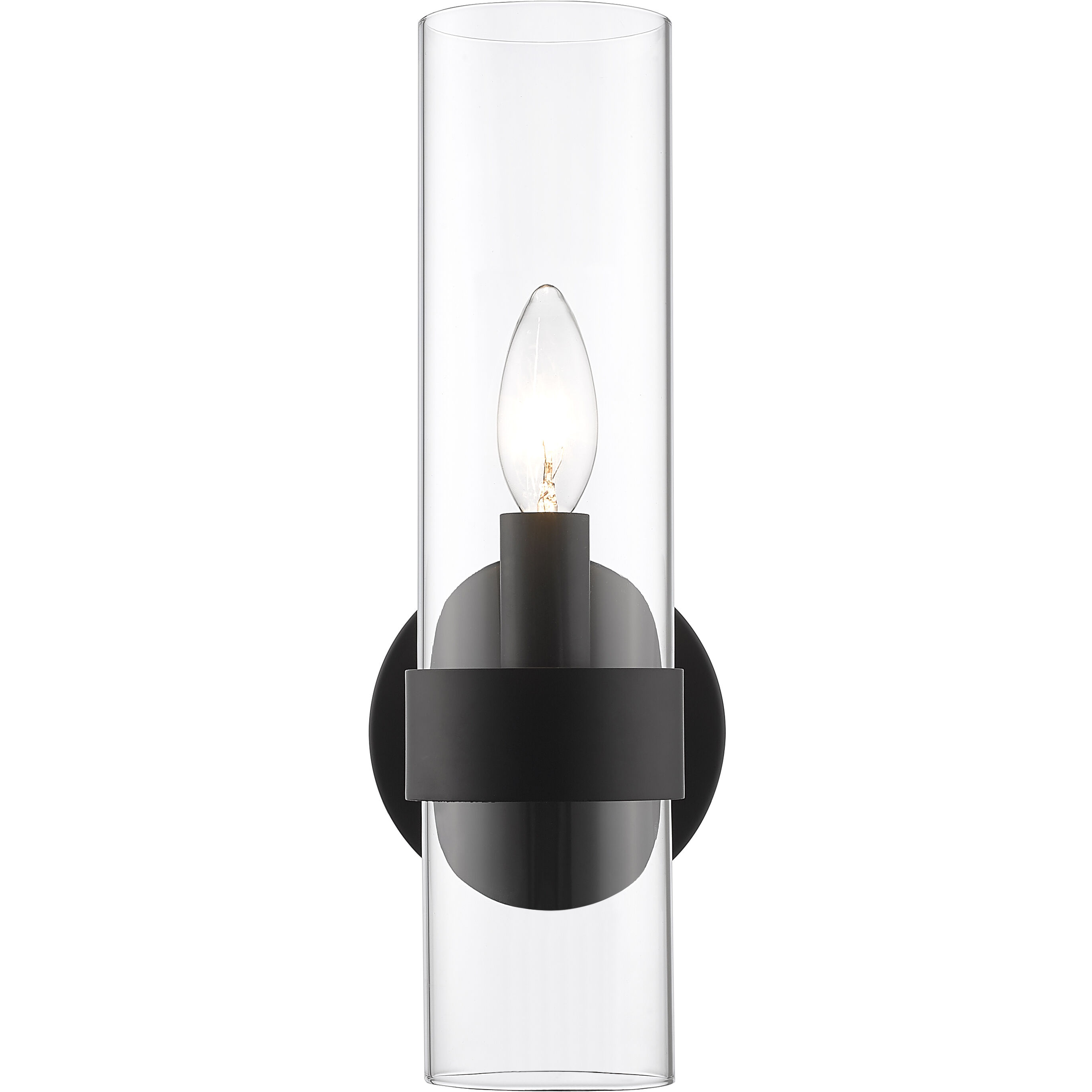 Datus 1 Light 6.5 inch Matte Black Wall Sconce Wall Light