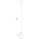Melange 1 Light 8.25 inch Matte Black Pendant Ceiling Light in Matte Black Steel