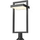 Luttrel LED 33 inch Black Outdoor Pier Mounted Fixture