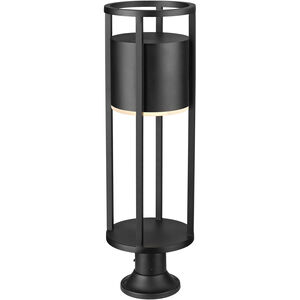 Luca LED 29.75 inch Black Outdoor Pier Mounted Fixture