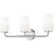 Montford 3 Light 24 inch Brushed Nickel Bath Vanity Light Wall Light