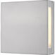 Quadrate LED 11 inch Silver Outdoor Wall Light