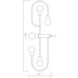 Neutra 5 Light 44 inch Matte Black and Foundry Brass Linear Chandelier Ceiling Light in Matte Black and Factory Bronze