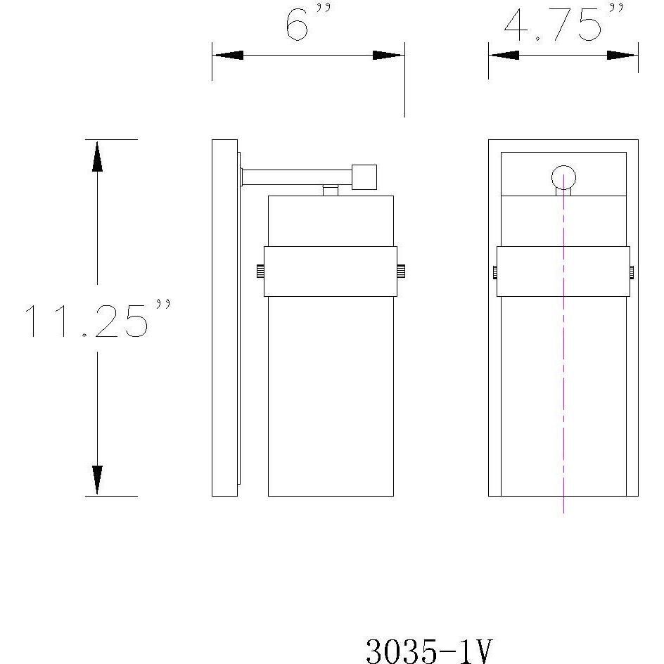 Fontaine 1 Light 4.75 inch Polished Nickel Wall Sconce Wall Light