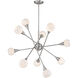Tian LED 39.25 inch Brushed Nickel Chandelier Ceiling Light