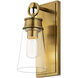 Wentworth 1 Light 4.5 inch Rubbed Brass Wall Sconce Wall Light