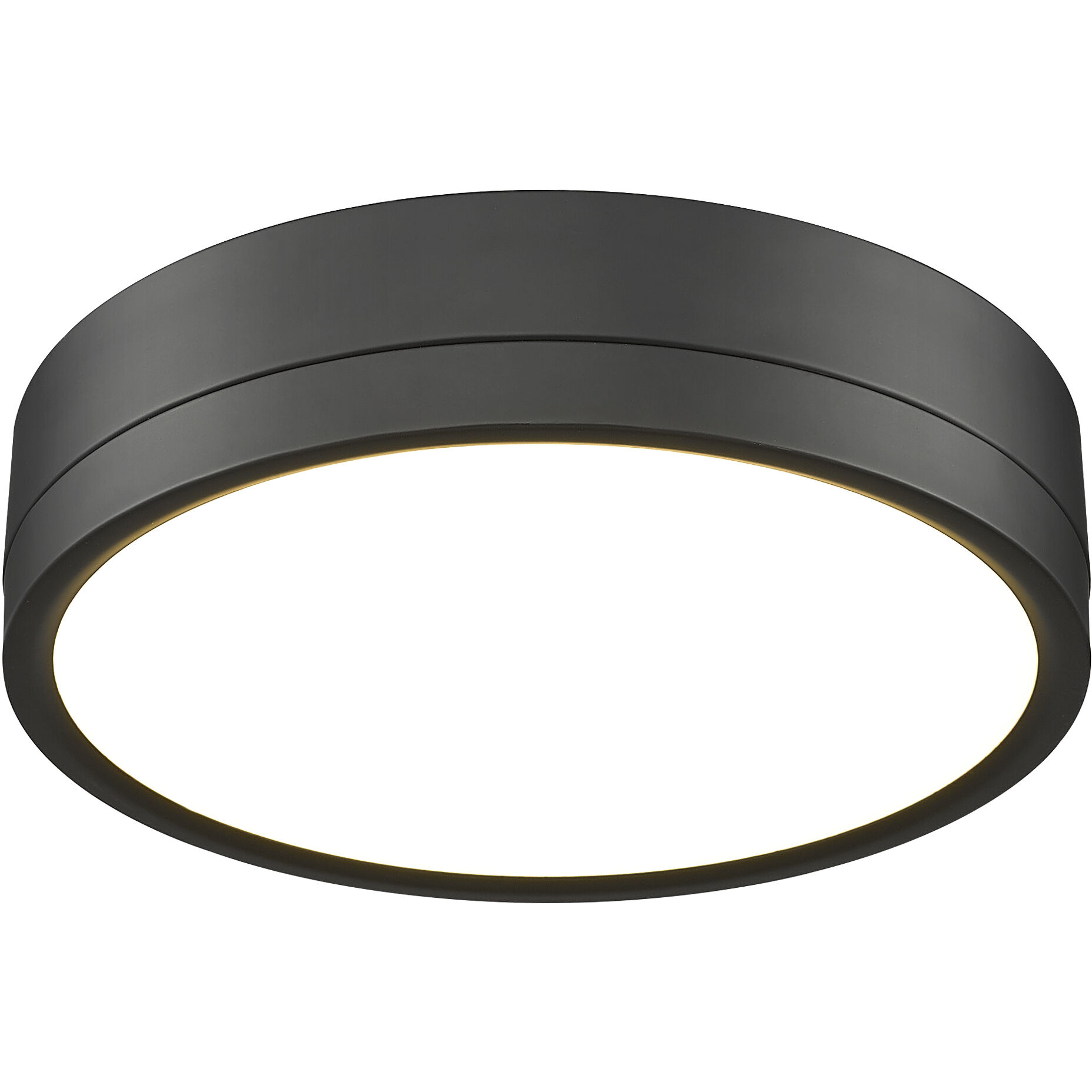 Algar LED 12 inch Matte Black Flush Mount Ceiling Light