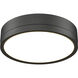 Algar LED 12 inch Matte Black Flush Mount Ceiling Light