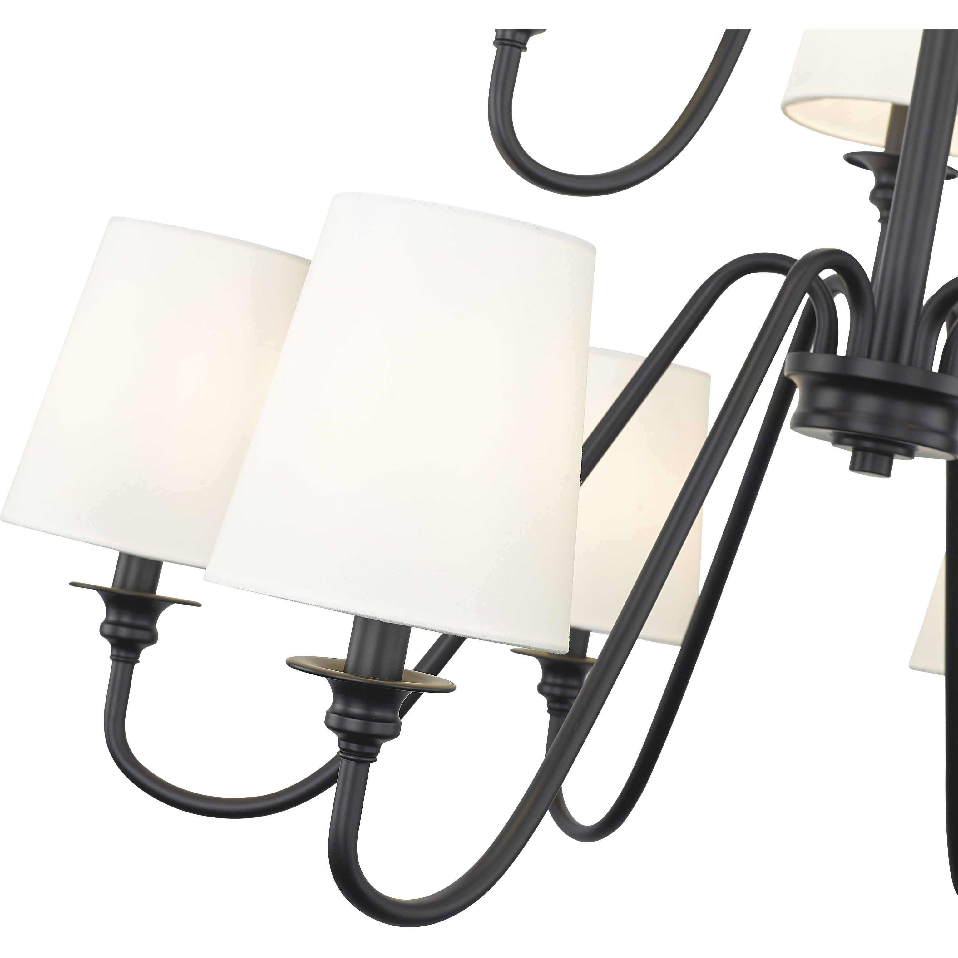 Gianna 9 Light 32 inch Matte Black Chandelier Ceiling Light